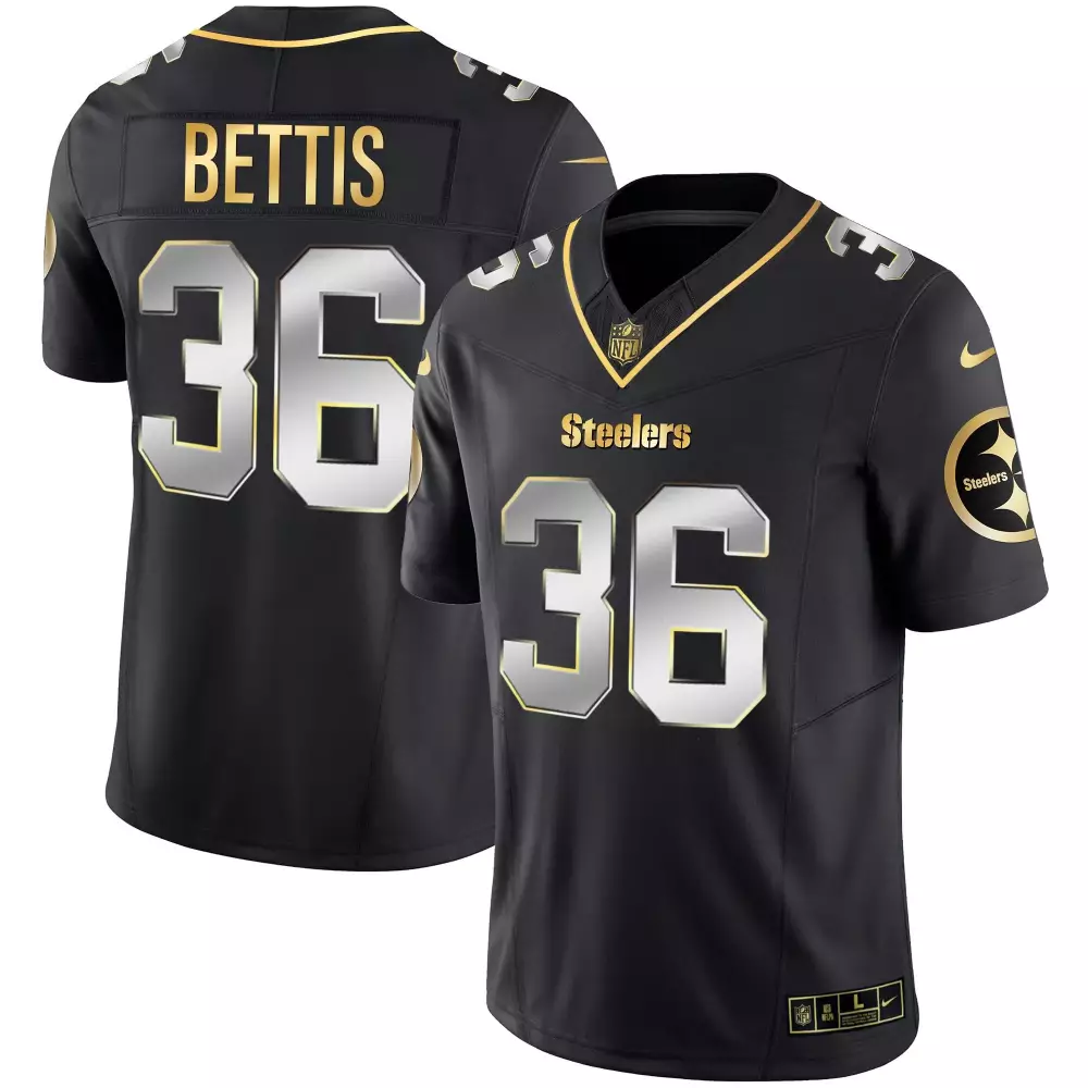 jerome bettis black gold womens pittsburgh steelers dmr patch gold vapor limited jersey all stitched