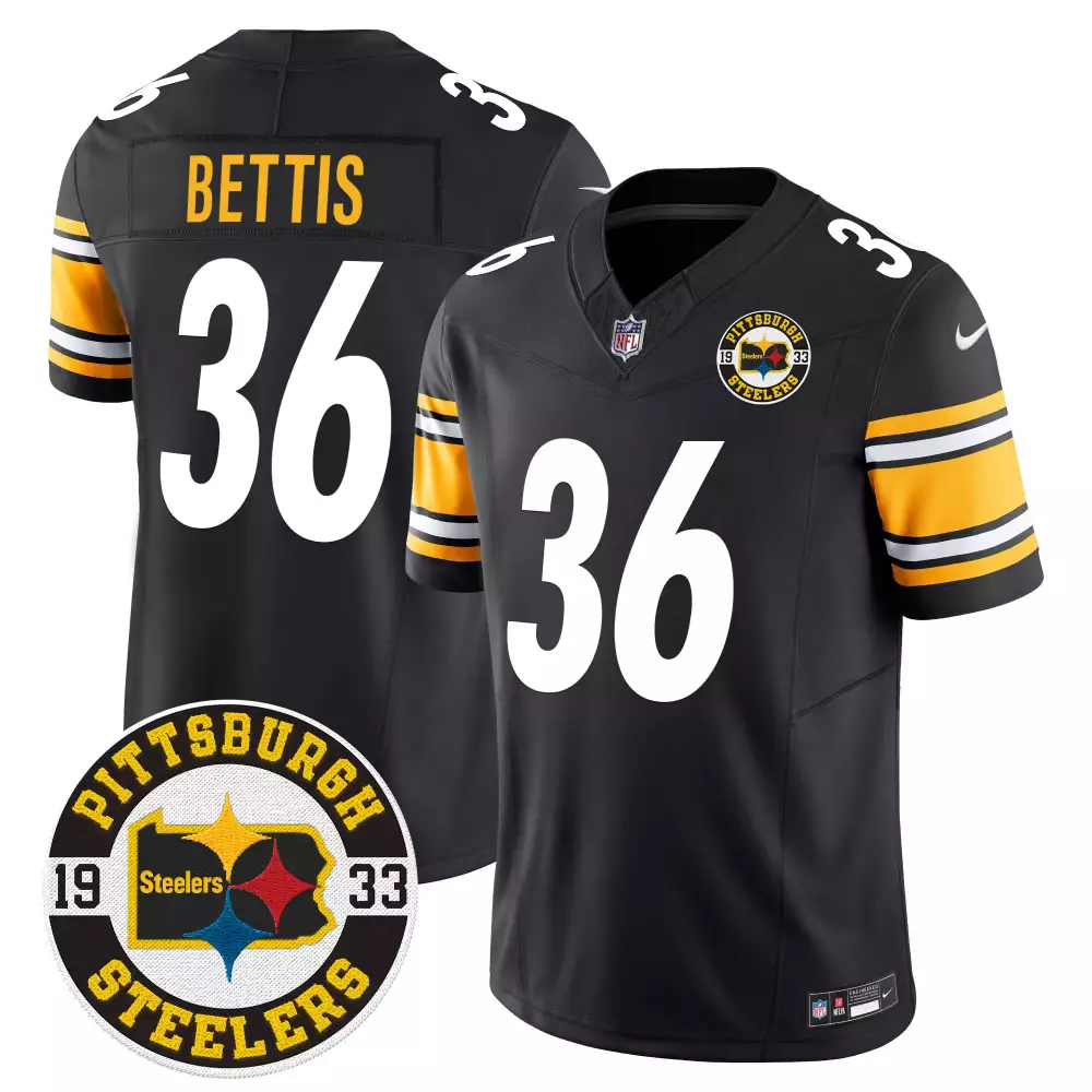 jerome bettis black limited mens pittsburgh steelers home patch gold vapor jersey all stitched