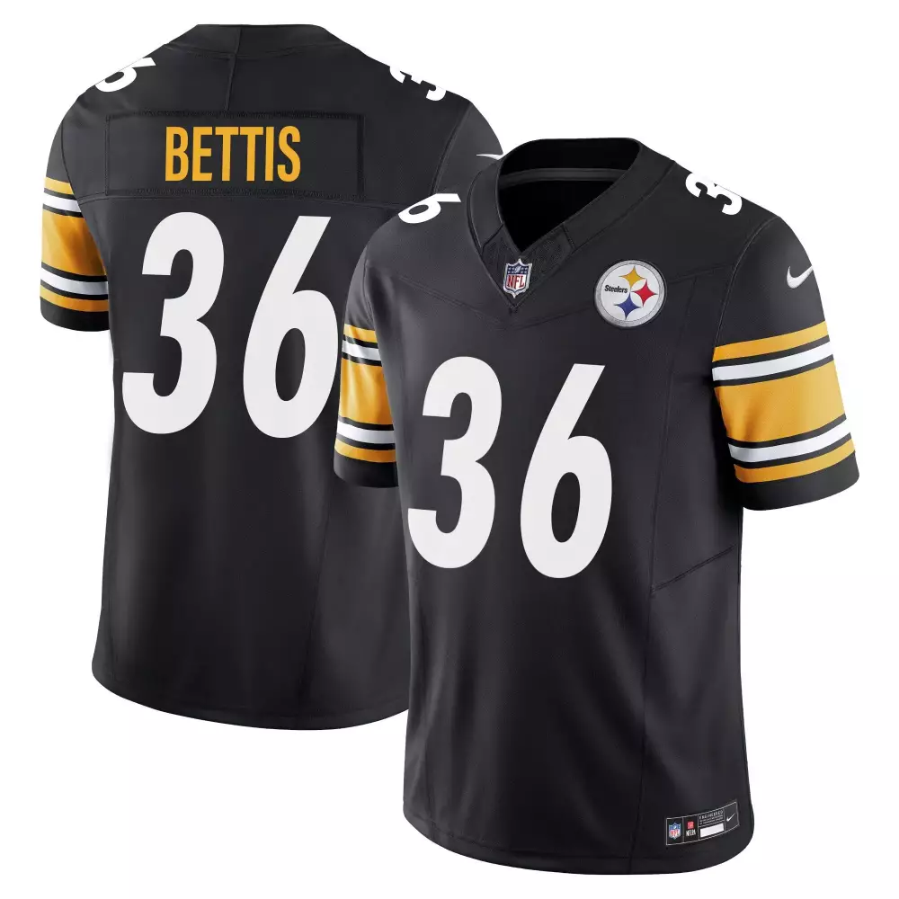 jerome bettis black mens pittsburgh steelers throwback 1962 vapor limited jersey est 1933 patch all stitched