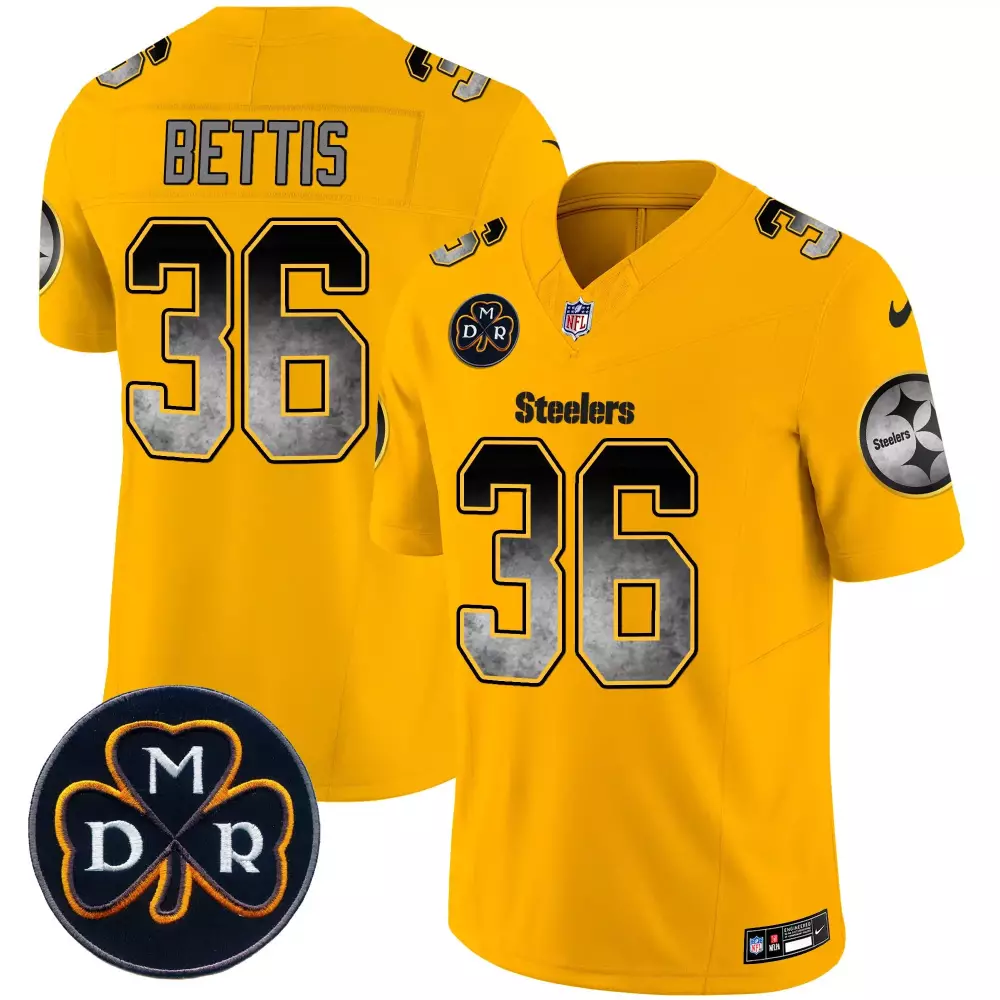 jerome bettis gold mens pittsburgh steelers arch smoke vapor jersey all stitched
