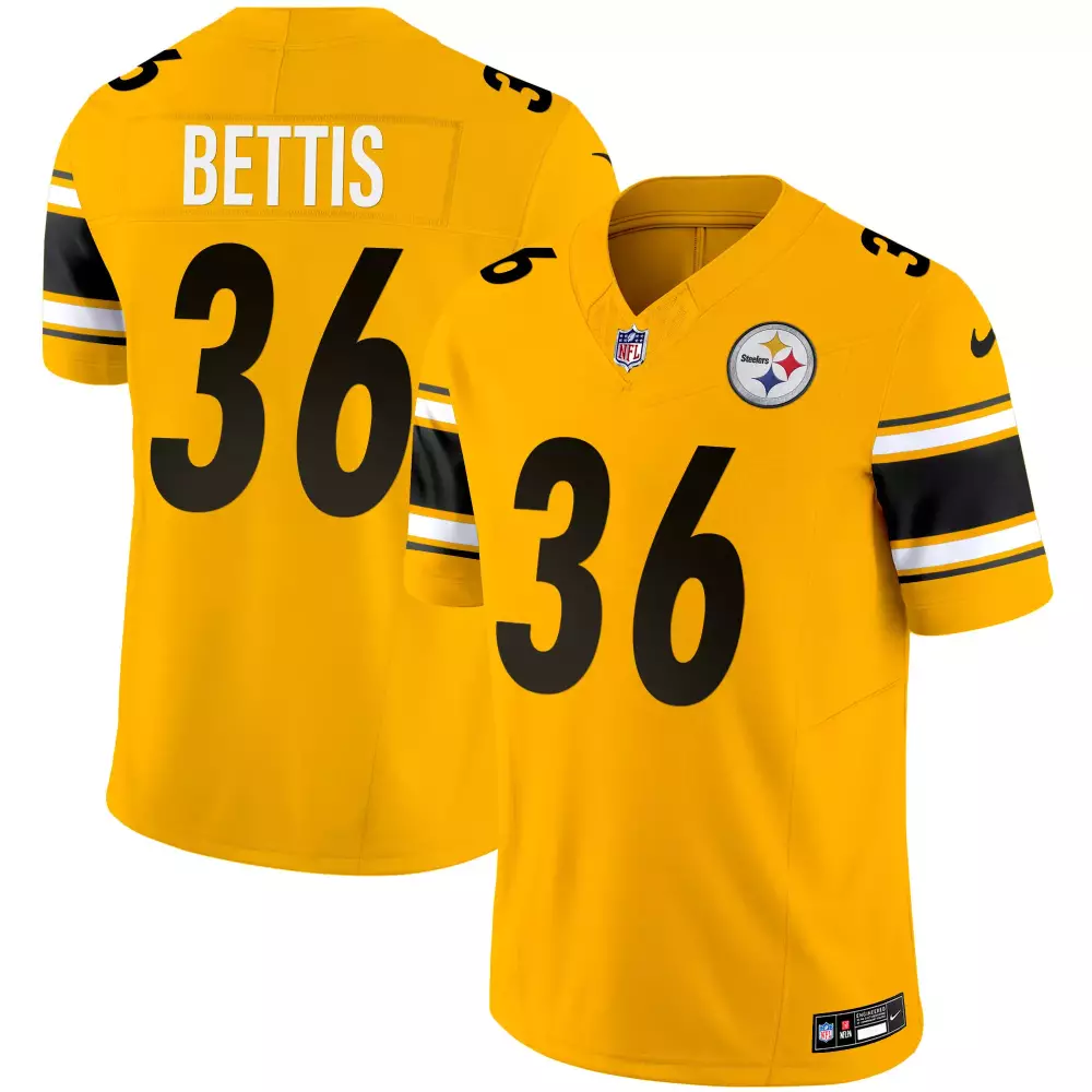 jerome bettis gold mens pittsburgh steelers grunge vapor limited jersey all stitched