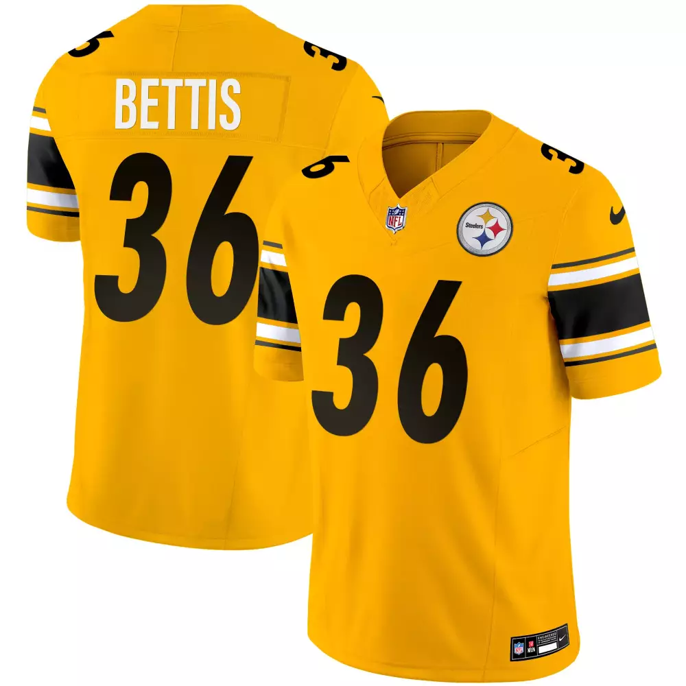 jerome bettis gold mens pittsburgh steelers grunge vapor limited jersey all stitched