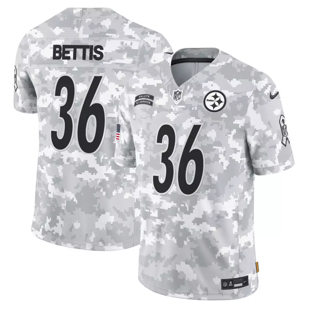 jerome bettis marines womens pittsburgh steelers 2024 salute to service establishment year patch vapor limited jersey al