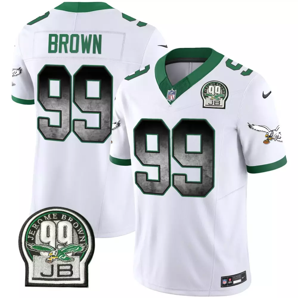 jerome brown kelly green mens philadelphia eagles jerome brown retired patch gold kelly jersey all stitched