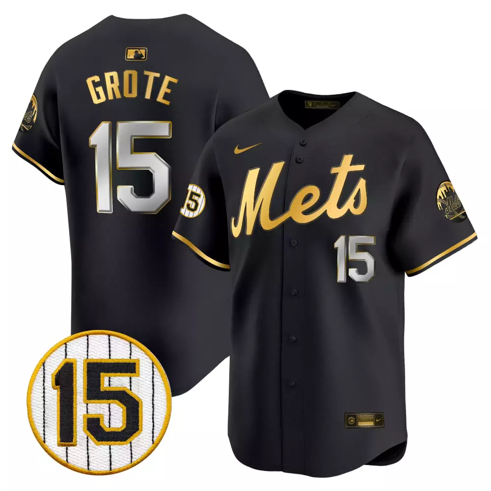 jerry grote black gold mens new york mets darryl strawberry patch vapor premier limited jersey all stitched