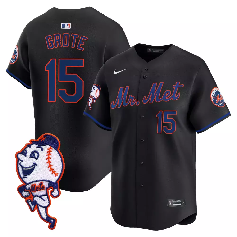jerry grote black mens new york mets jerry grote patch vapor premier limited jersey all stitched