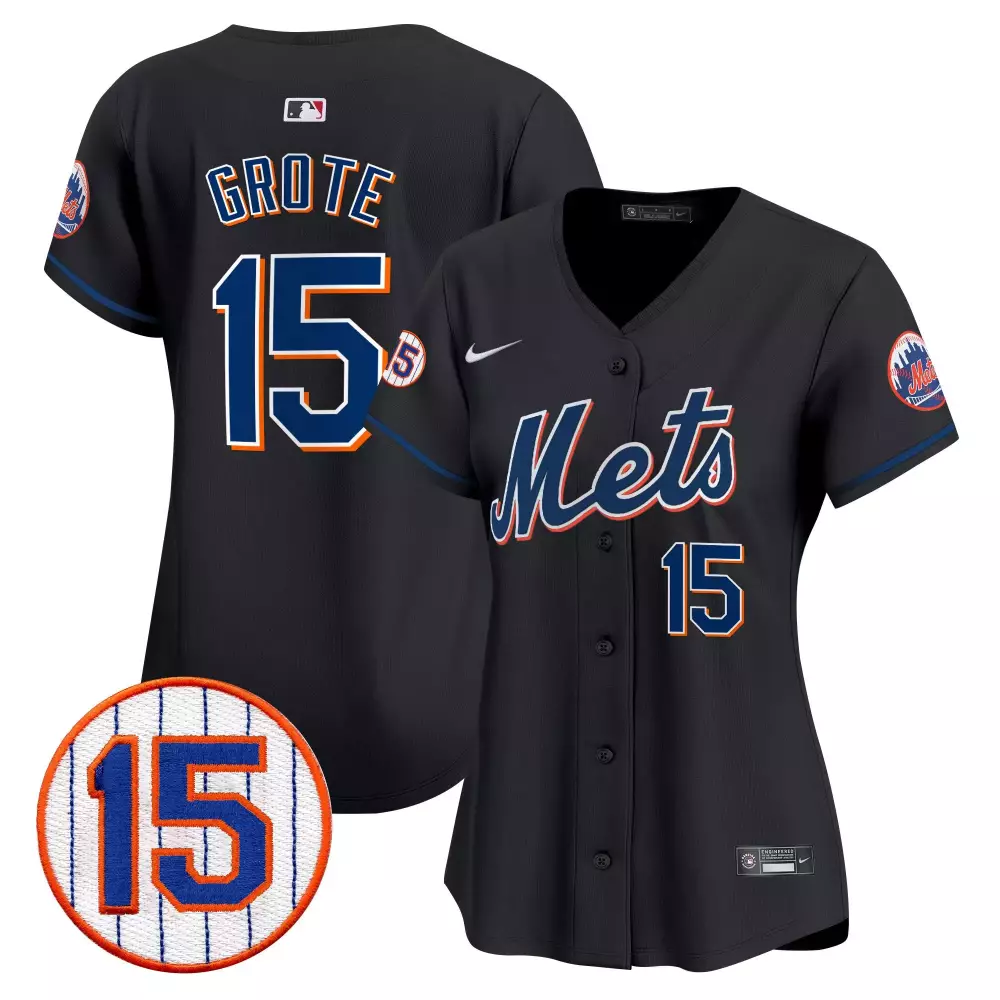 jerry grote black womens new york mets jerry grote patch vapor premier limited jersey all stitched