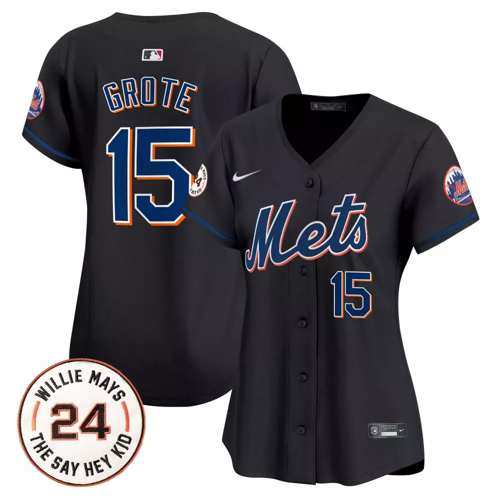 jerry grote black womens new york mets jerry grote patch vapor premier limited jersey all stitched