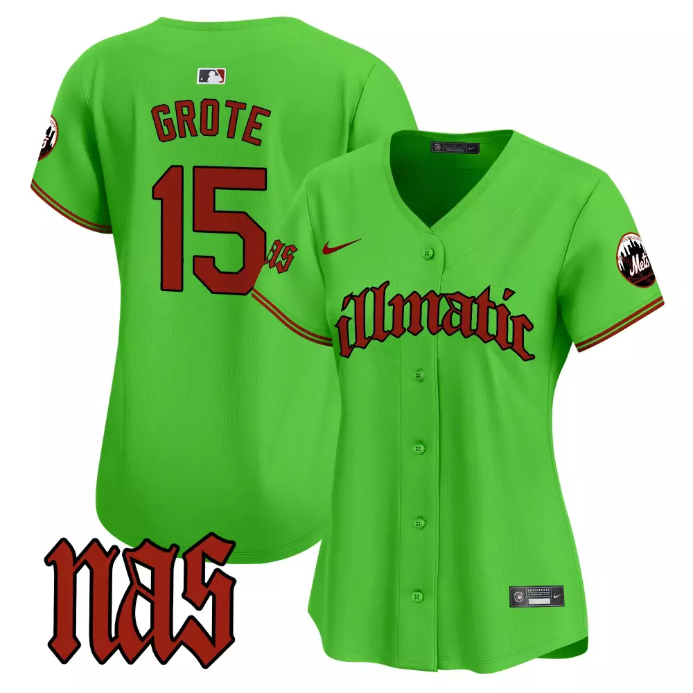 jerry grote cream womens new york mets nas illmatic vapor premier limited jersey all stitched