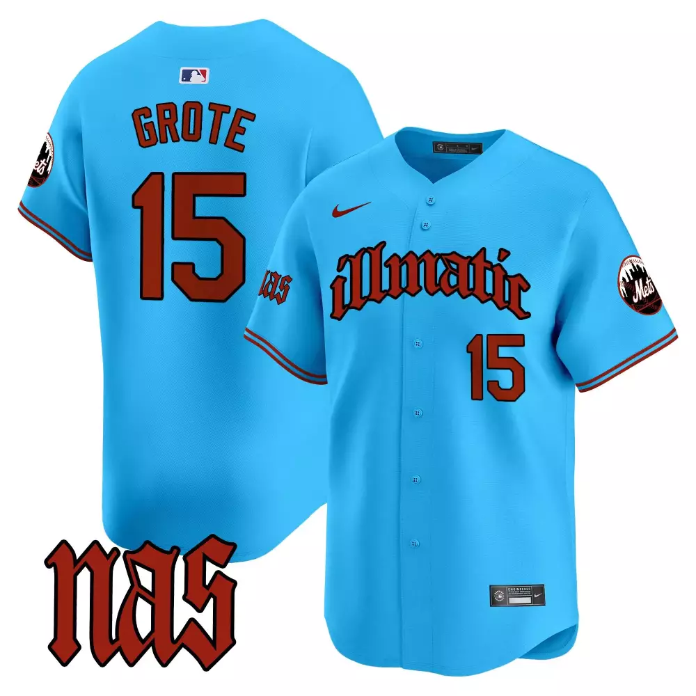 jerry grote illmatic mens new york mets nas illmatic vapor premier limited jersey all stitched