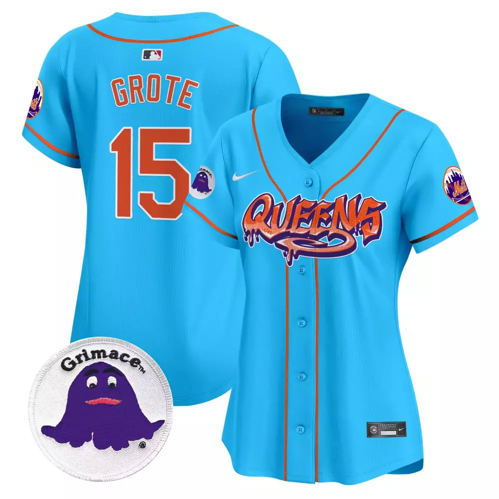 jerry grote light blue womens new york mets nas illmatic vapor premier limited jersey all stitched