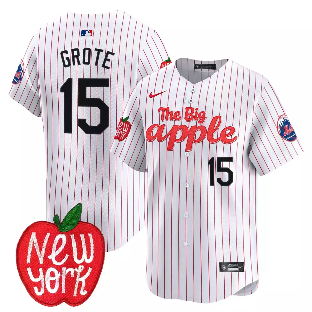 jerry grote pinstripe mens new york mets grimace vapor premier limited jersey v2 all stitched