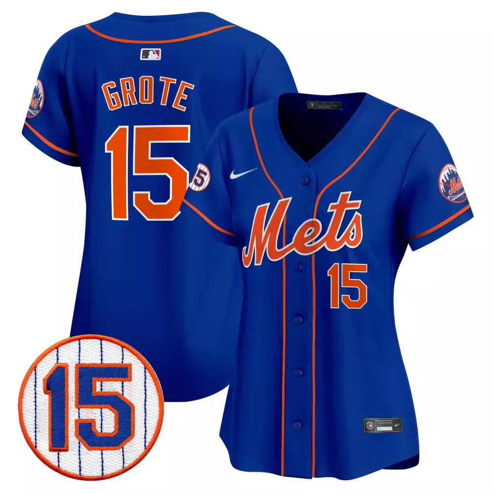 jerry grote royal womens new york mets 2024 independence day vapor premier limited jersey all stitched