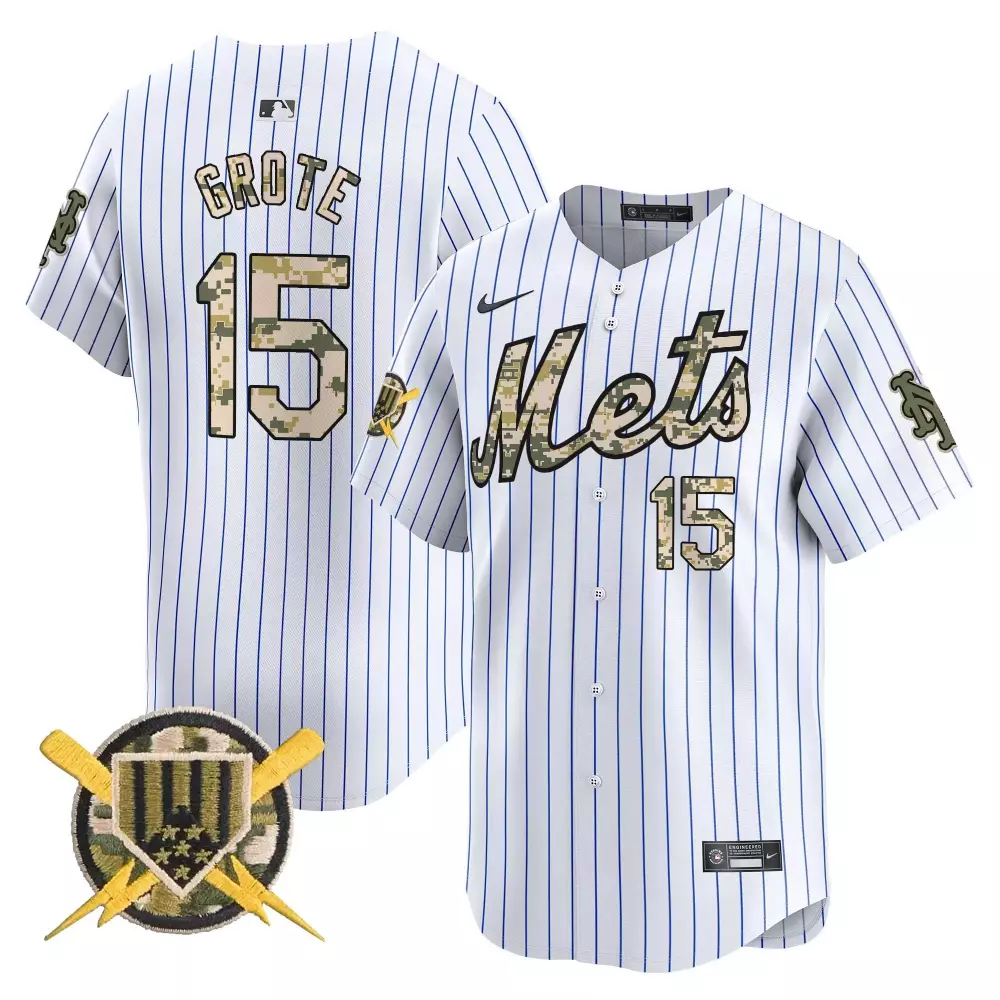 jerry grote white mens new york mets armed forces day vapor premier limited jersey all stitched