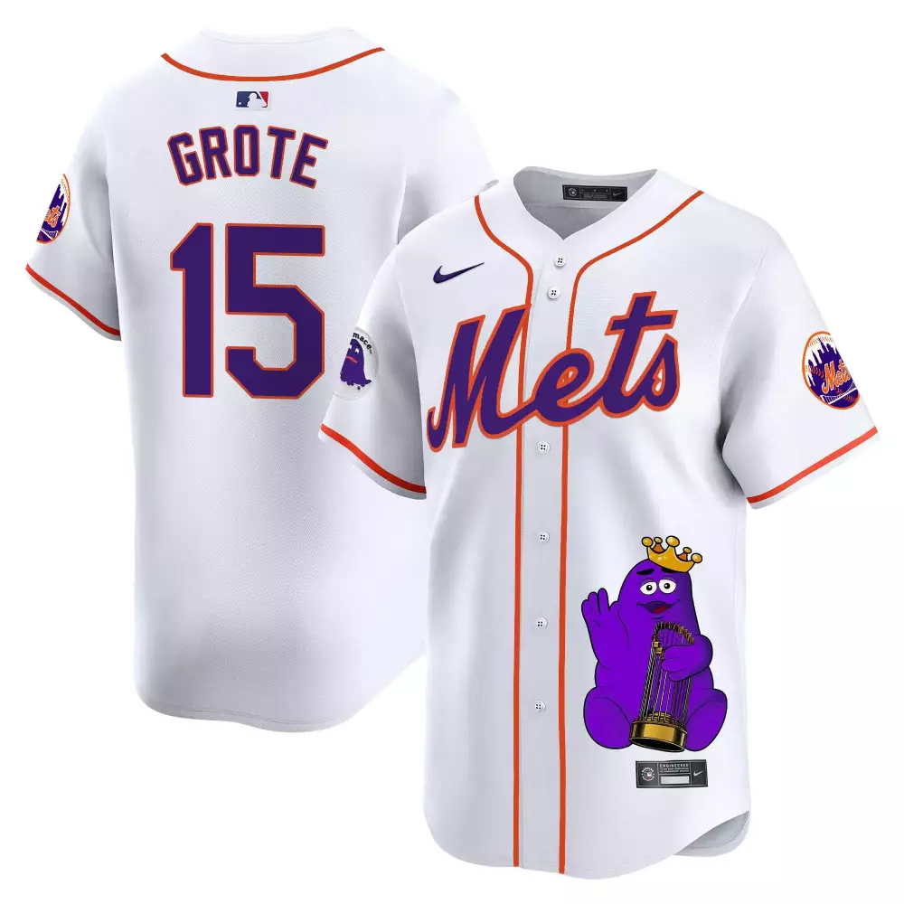 jerry grote white unisex new york mets bubblegum pink vapor premier limited jersey all stitched