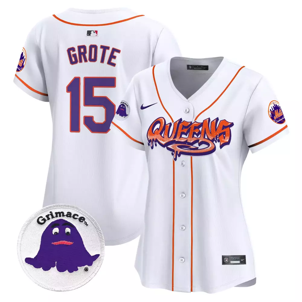 jerry grote white womens new york mets grimace vapor premier limited jersey all stitched