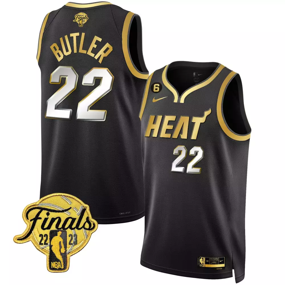 jimmy butler black gold mens miami heat 3time champions patch collection jersey all stitched