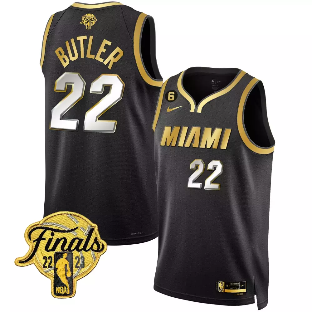 jimmy butler black gold mens miami heat 3time champions patch collection jersey all stitched