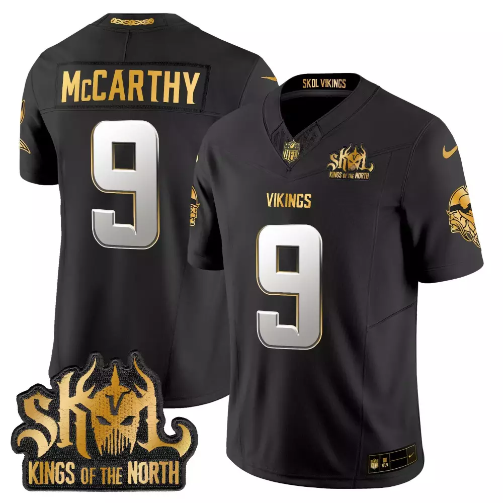 jj mccarthy black alternate womens vikings 2024 winter warrior skol patch vapor limited jersey all stitched