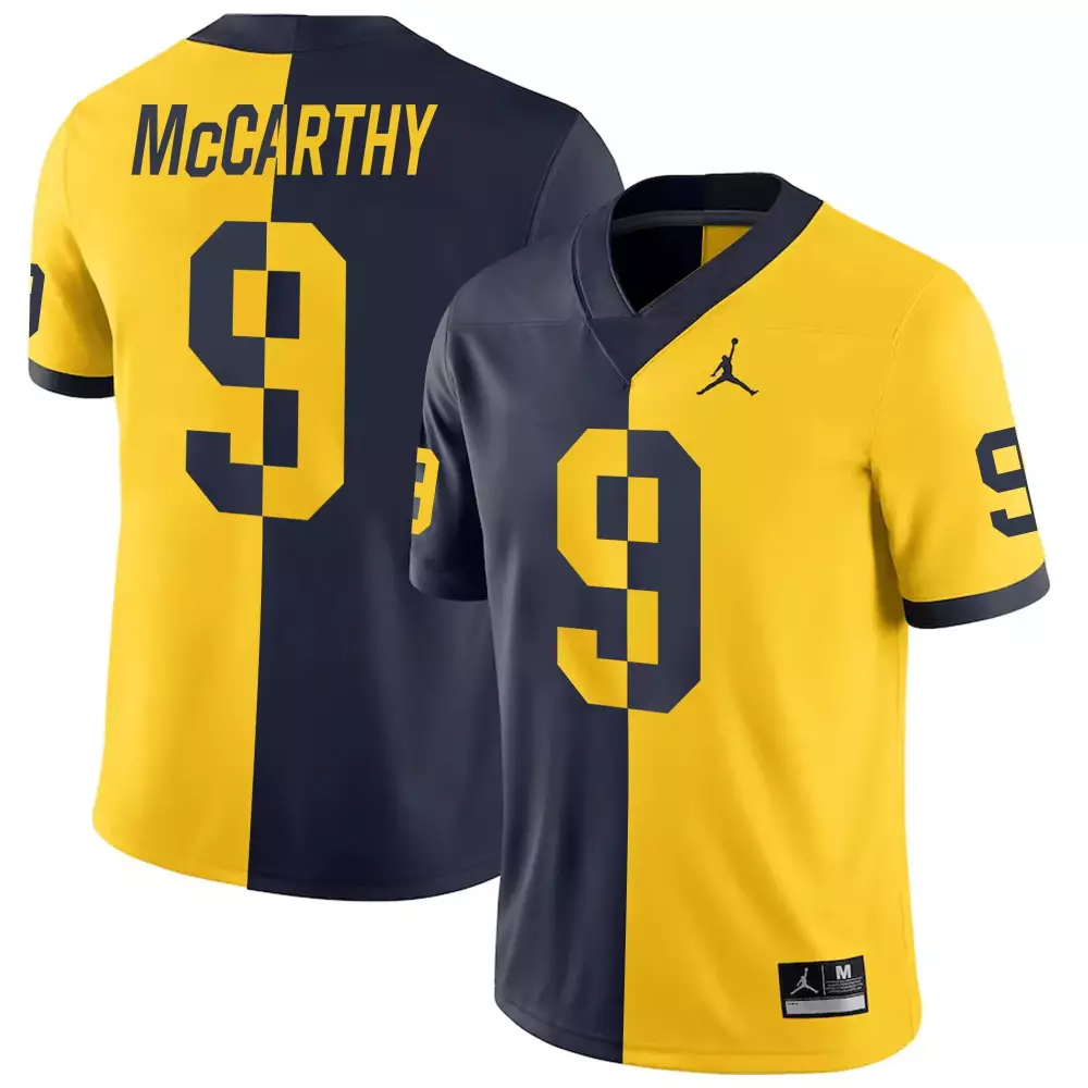 jj mccarthy youth michigan wolverines big champions 2022 patch black limited vapor jersey all stitched