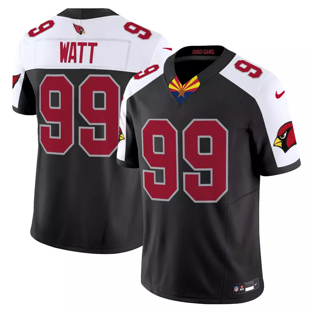 jj watt black alternate mens arizona cardinals 2024 special vapor limited jersey all stitched