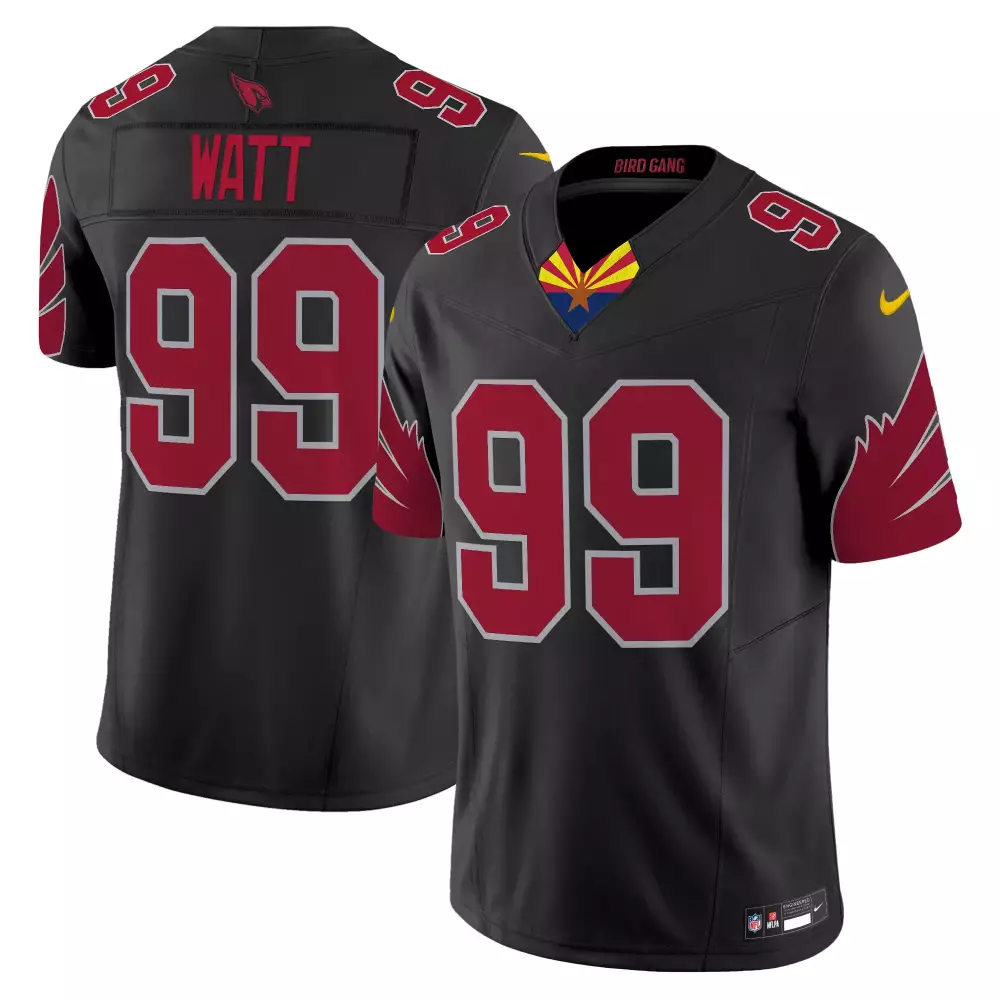 jj watt black mens arizona cardinals 2024 special vapor limited jersey all stitched