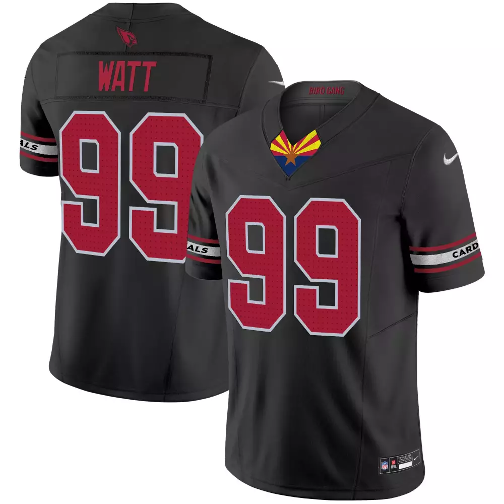 jj watt black mens arizona cardinals 2024 special vapor limited jersey all stitched