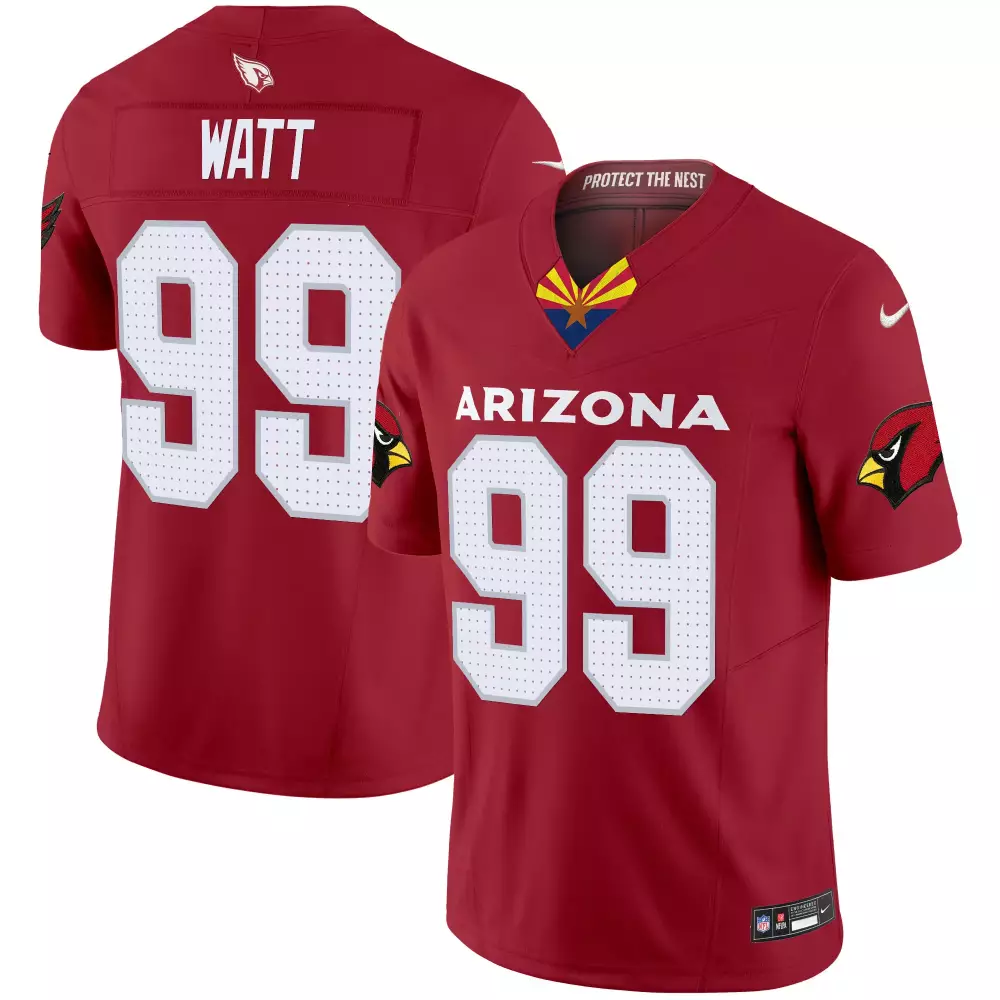 jj watt red mens arizona cardinals 2024 special vapor limited jersey v2 all stitched