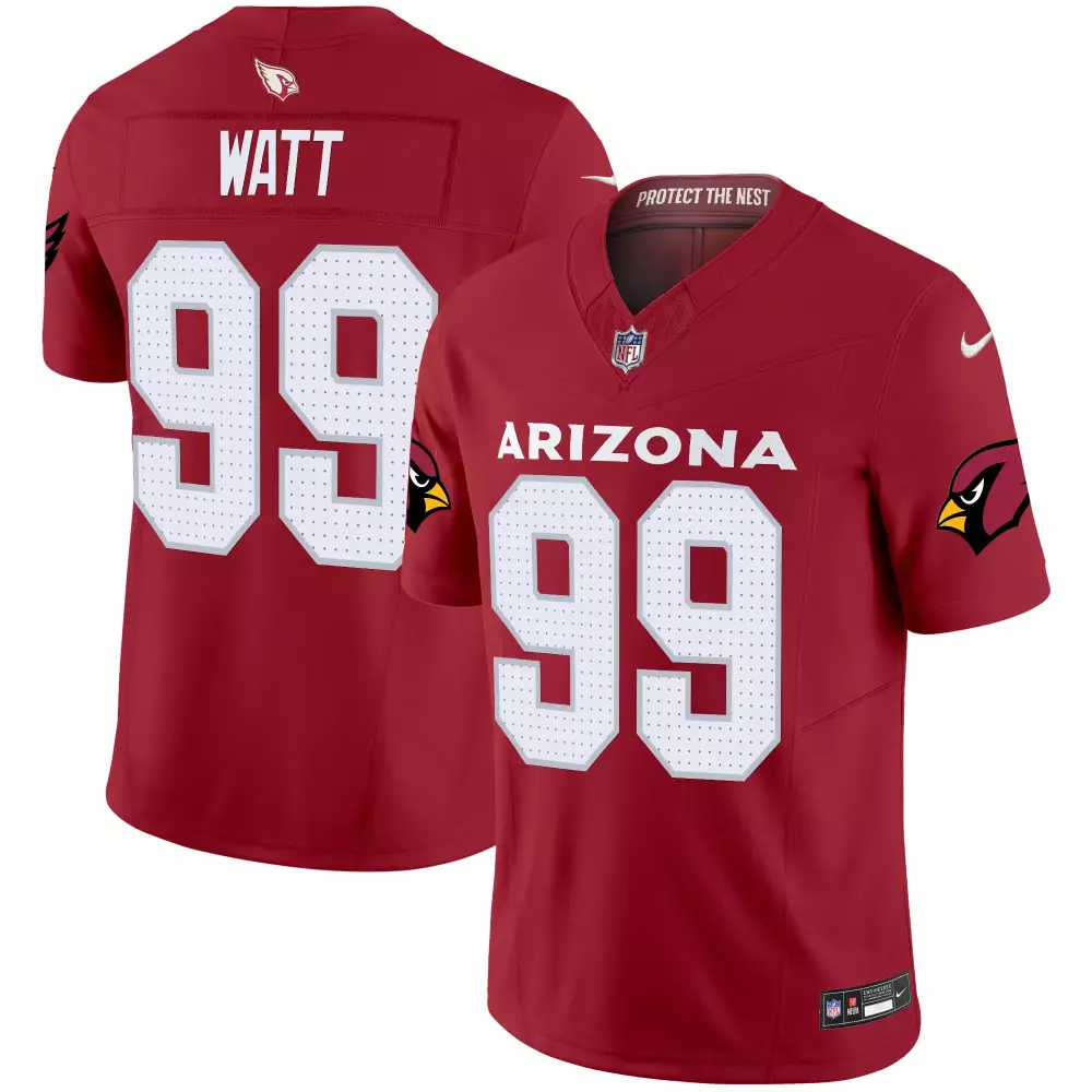 jj watt red mens arizona cardinals 2024 special vapor limited jersey v2 all stitched