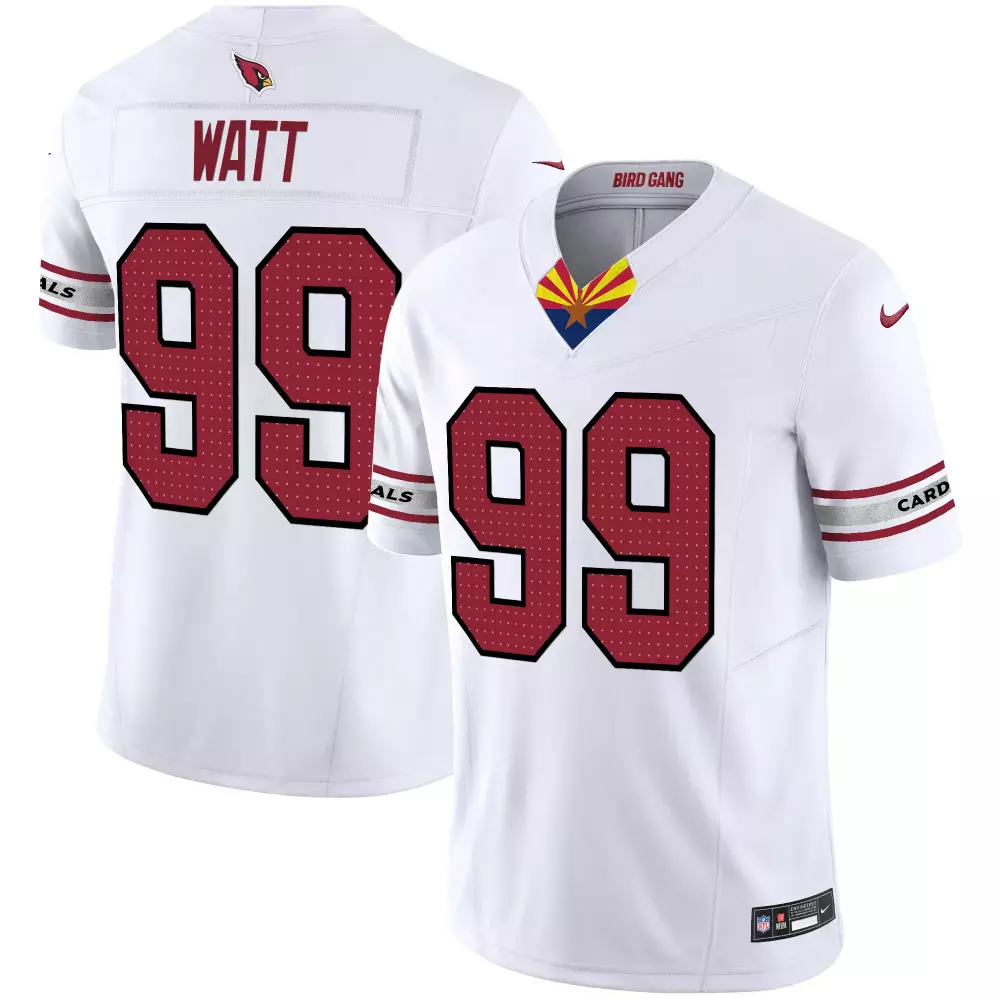 jj watt white mens arizona cardinals 2024 special vapor limited jersey v2 all stitched