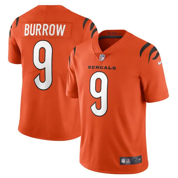 Joe Burrow Cincinnati Bengals Player Vapor Limited Jersey | Orange Stitched | Perfect Gift Idea | For Men, Women & Youth