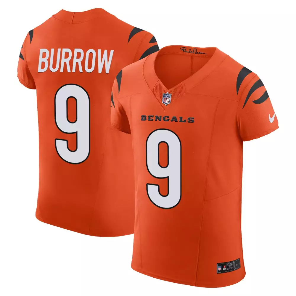 Joe Burrow Bengals Vapor Elite Jersey | Orange Stitched | Perfect Gift Idea | For Men, Women & Youth