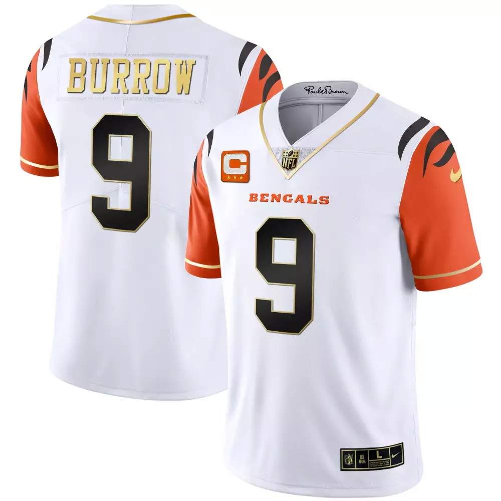 joe burrow orange mens cincinnati bengals vapor premier limited jersey all stitched