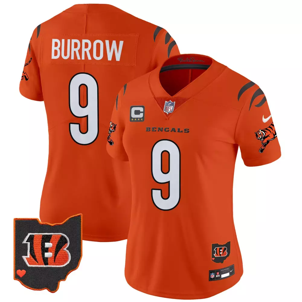 joe burrow orange mens cincinnati bengals vapor premier limited jersey all stitched
