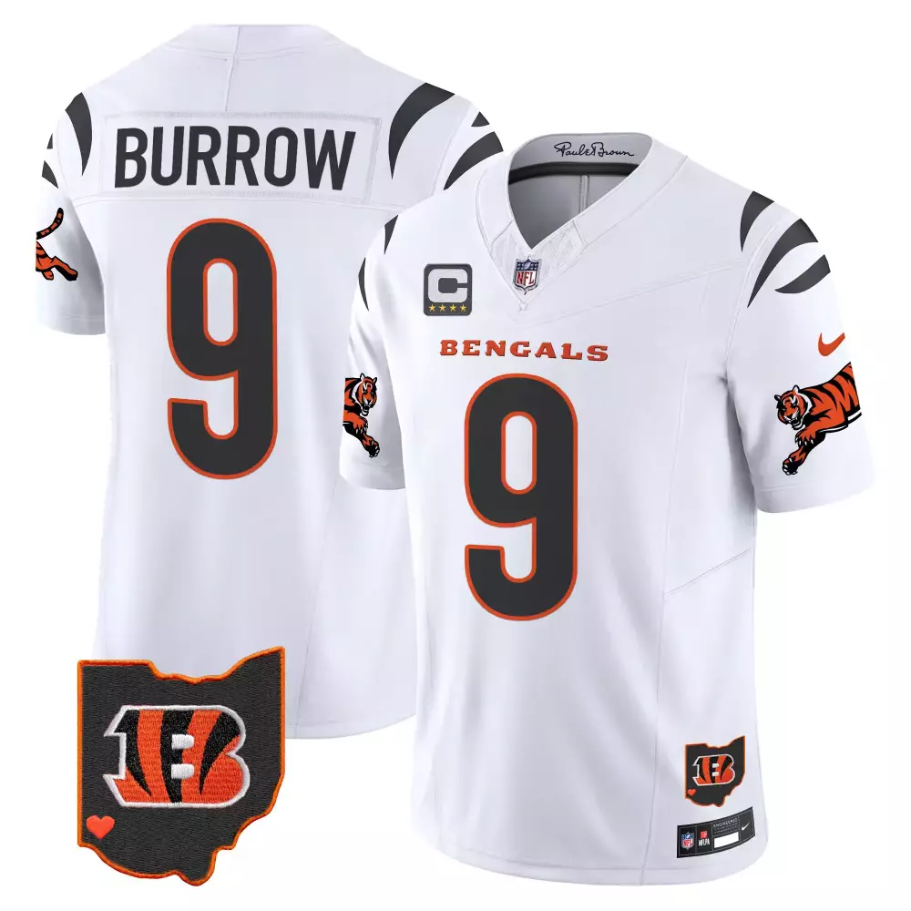 Joe Burrow Cincinnati Bengals 2024 Vapor Limited Jersey | White Stitched | Fan Gear for Men, Women & Youth