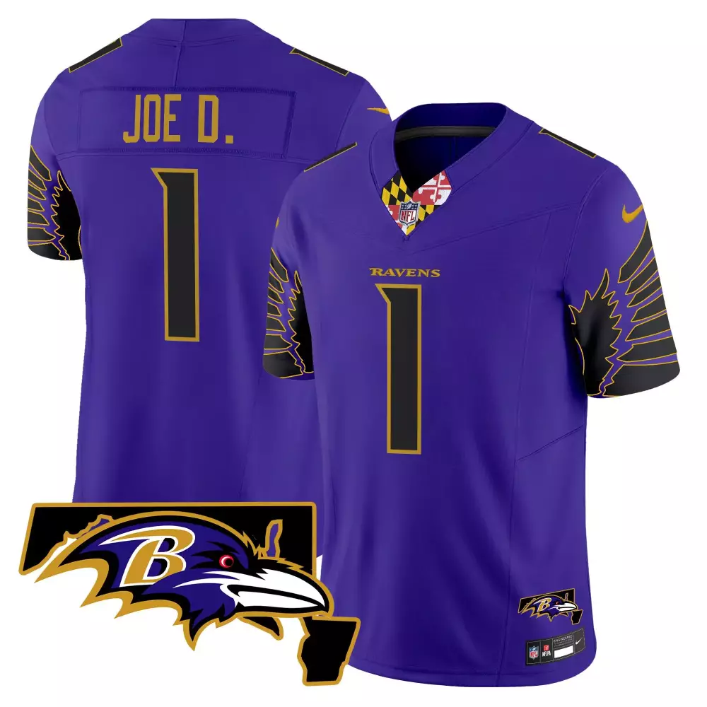 joe d purple alternate mens baltimore ravens joe d jacoby patch vapor limited jersey all stitched