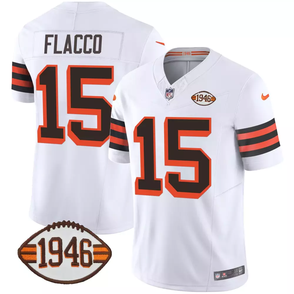 Joe Brown 32 Men's Black Vapor Jersey | Cleveland Browns 2023 Home Edition | Ohio Patch Fan Gear | For Men, Women & Youth