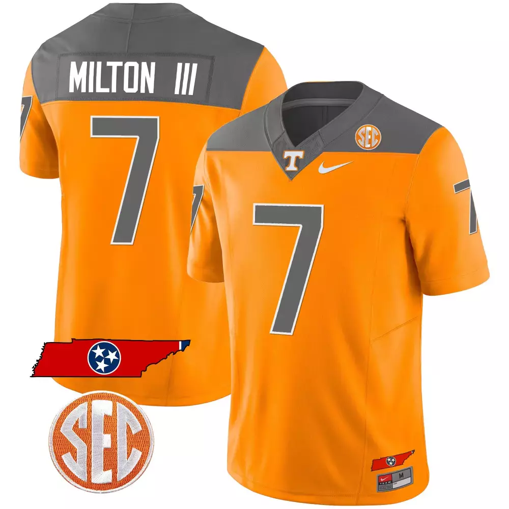 joe milton iii inverted mens tennessee volunteers 2023 alternate vapor limited jersey v2 all stitched