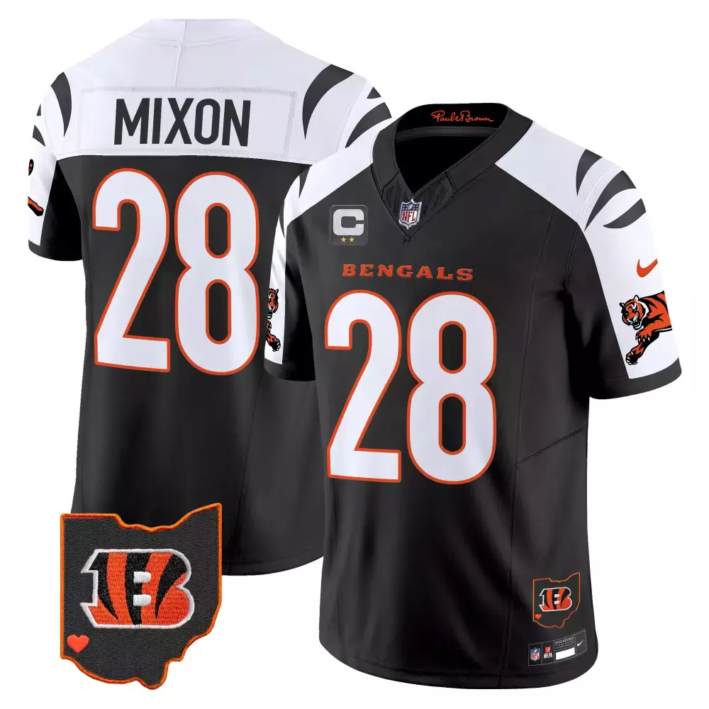 Joe Mixon Cincinnati Bengals 2024 Vapor Limited Jersey | Stitched Alternate Design | Fan Gear for Men, Women & Youth