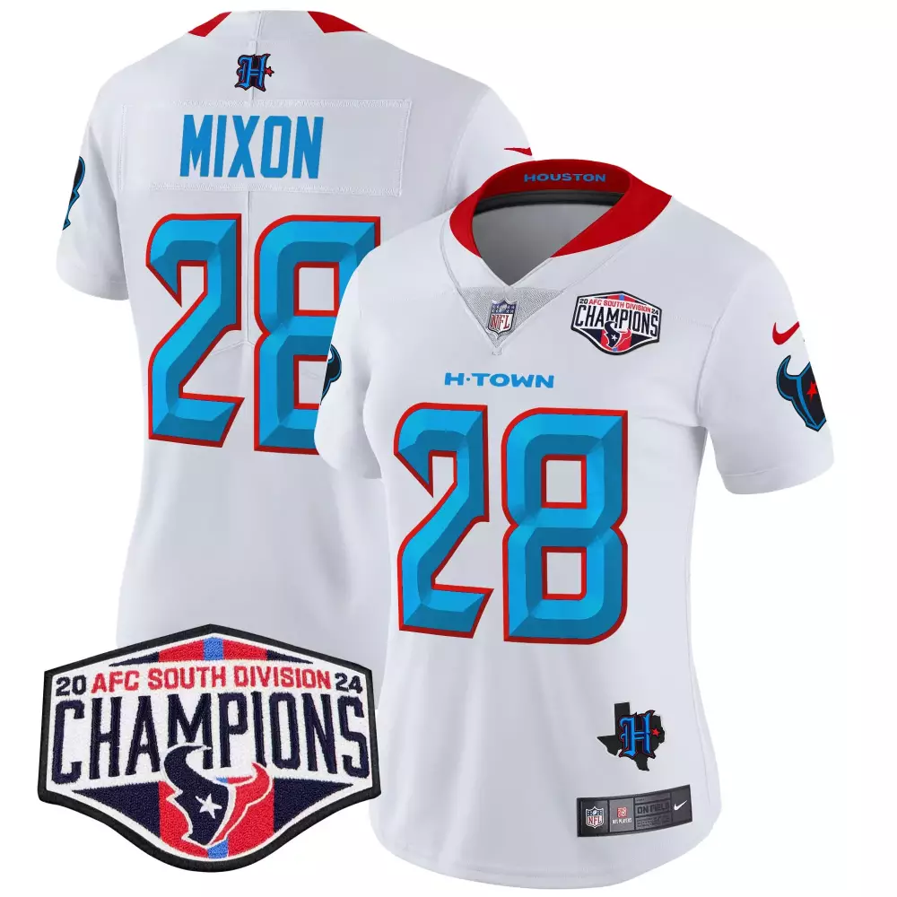 joe mixon white mens houston texans 2024 vapor limited jersey v5 all stitched