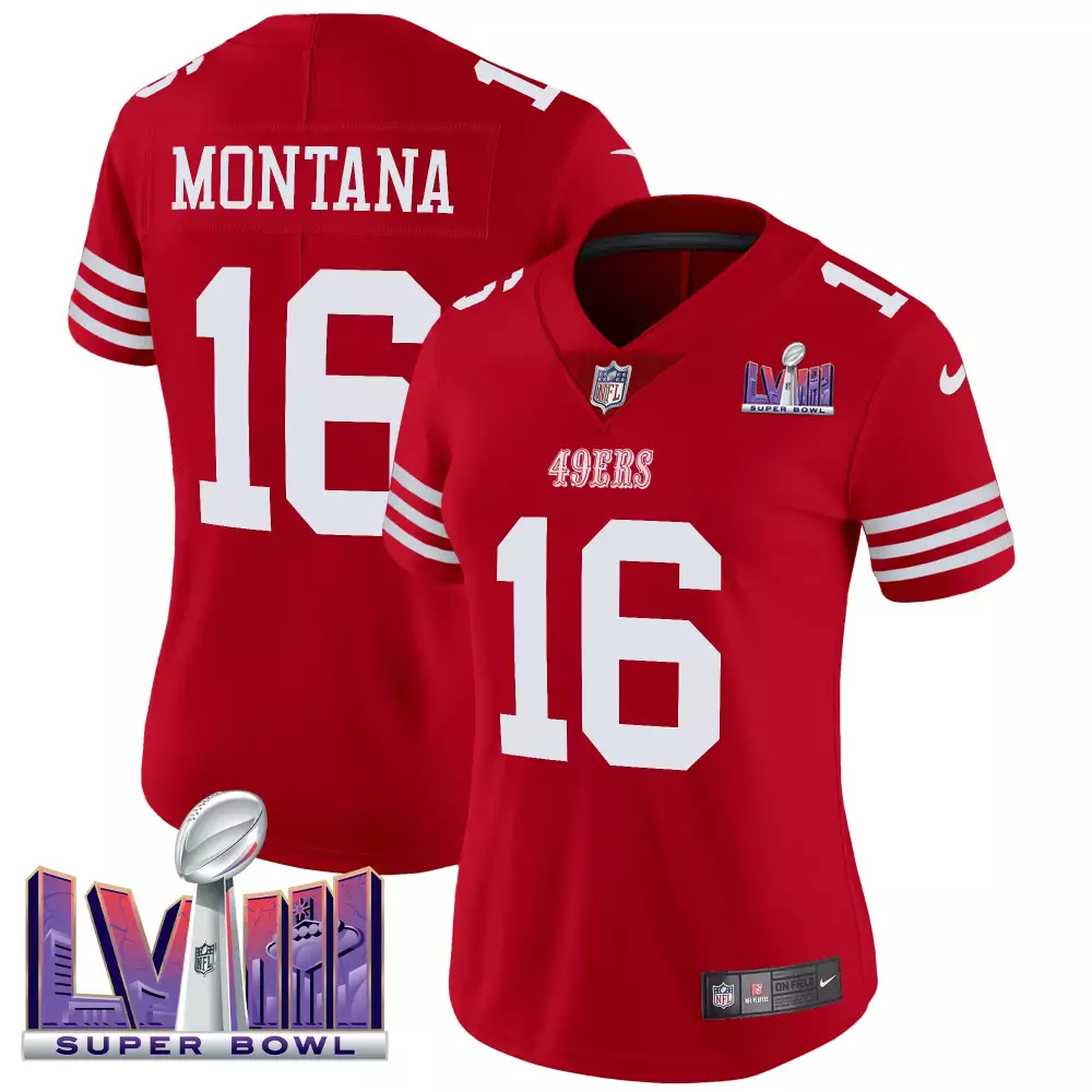 joe montana red mens san francisco 49ers mexico vapor premier limited jersey printed