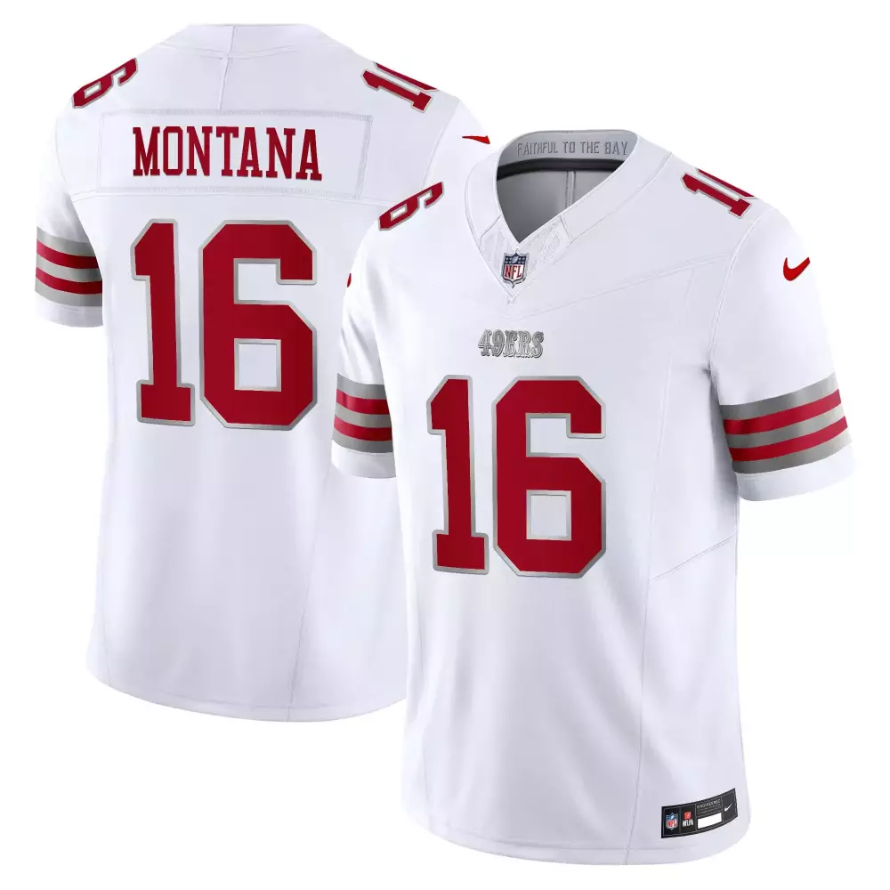 Montana San Francisco 49ers White Men's Premier Jersey | Mexico Edition | Vapor Printed Fan Gear | For Men, Women & Youth