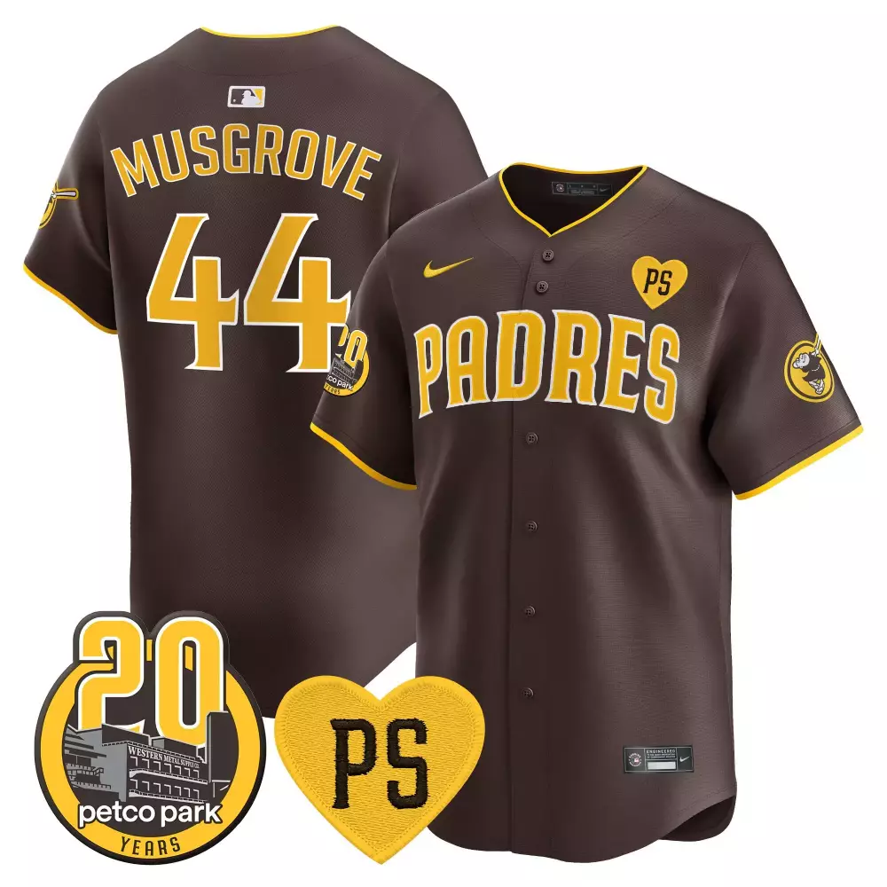 Joe Musgrove Brown Men's Padres Mexico Limited Edition Jersey | Printed Vapor Premier | Fan Gear for Men, Women & Youth