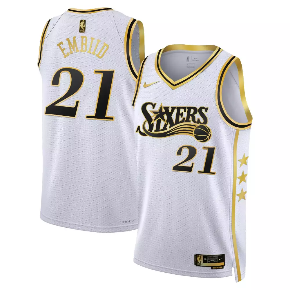 joel embiid black limited mens philadelphia 76ers black limited black gold jersey all stitched