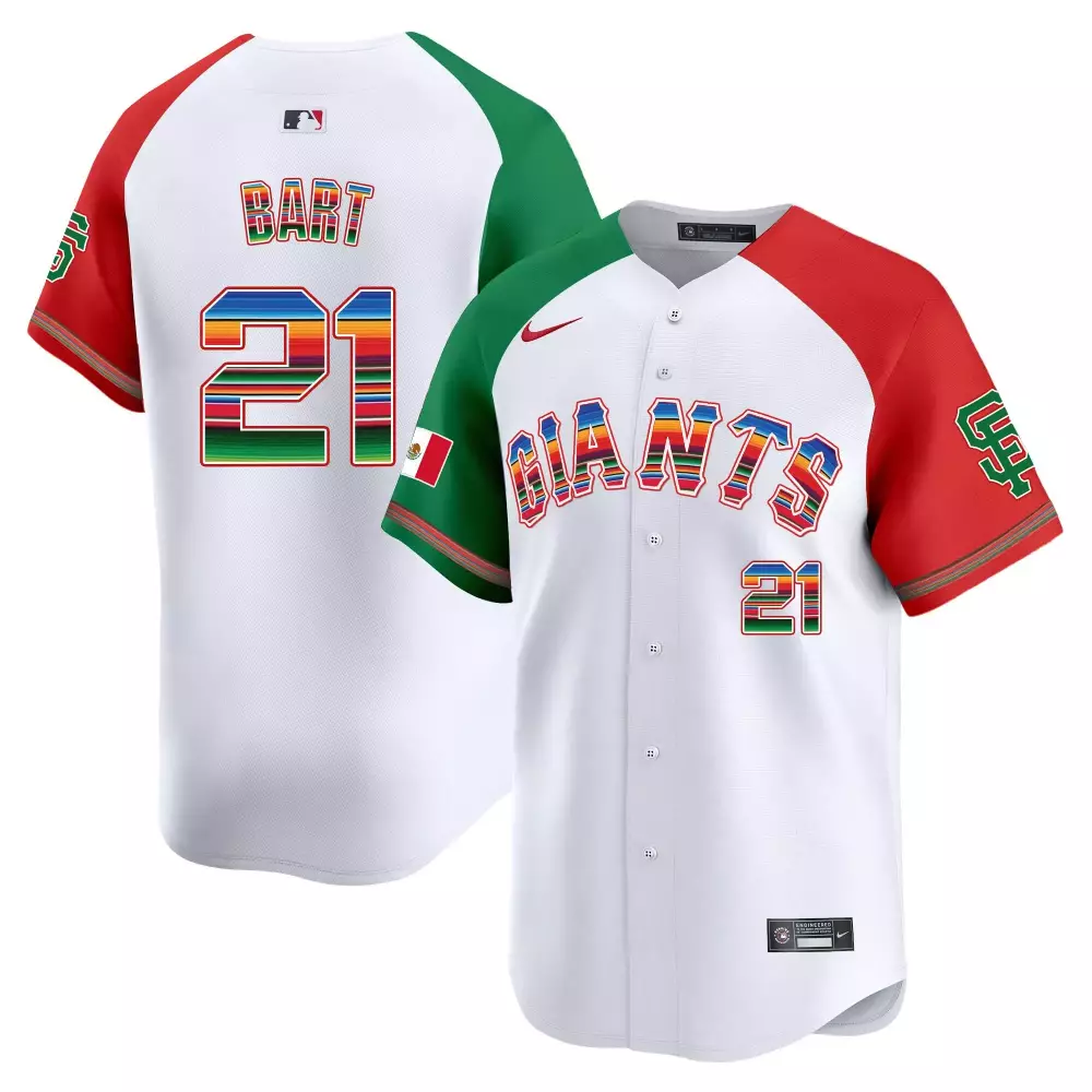 joey bart alternate mens san francisco giants mexico vapor premier limited jersey all stitched