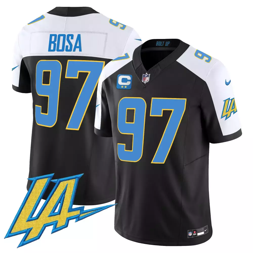 joey bosa black alternate mens los angeles chargers vapor limited jersey v2 all stitched