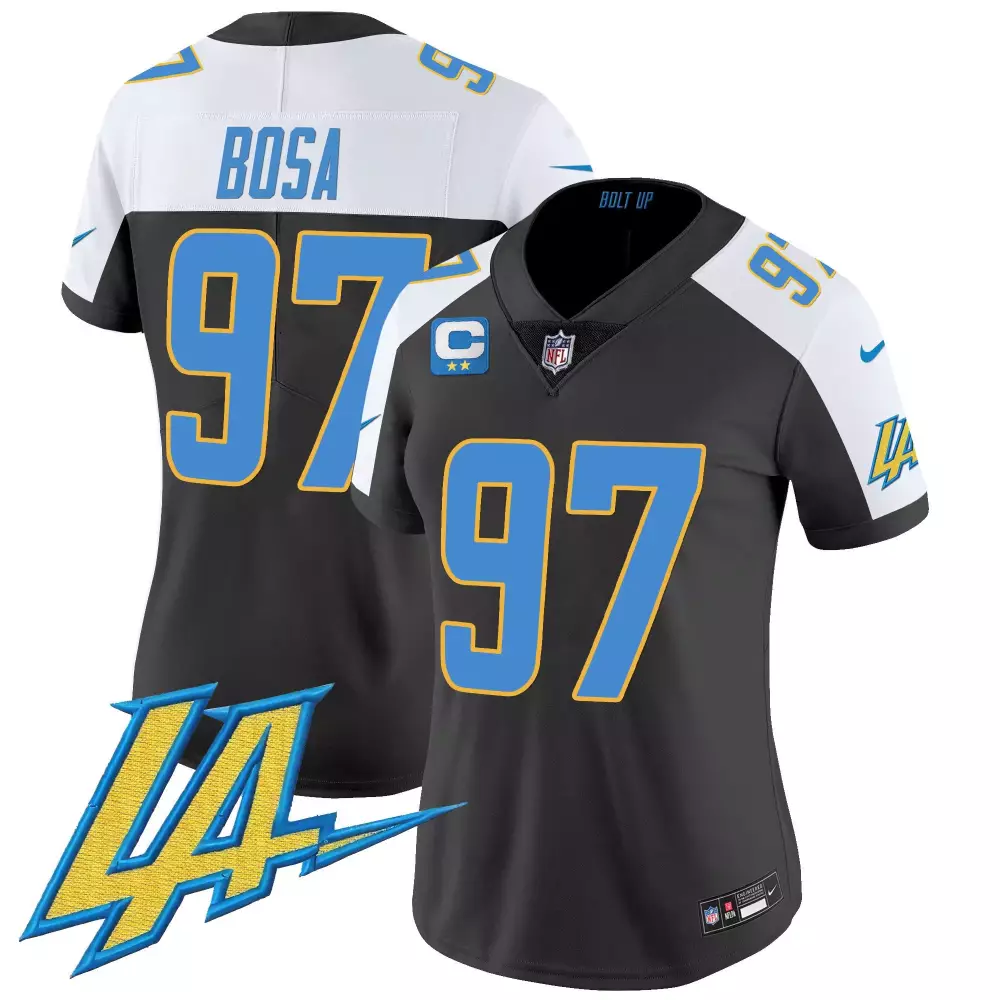 joey bosa black alternate mens los angeles chargers vapor limited jersey v2 all stitched