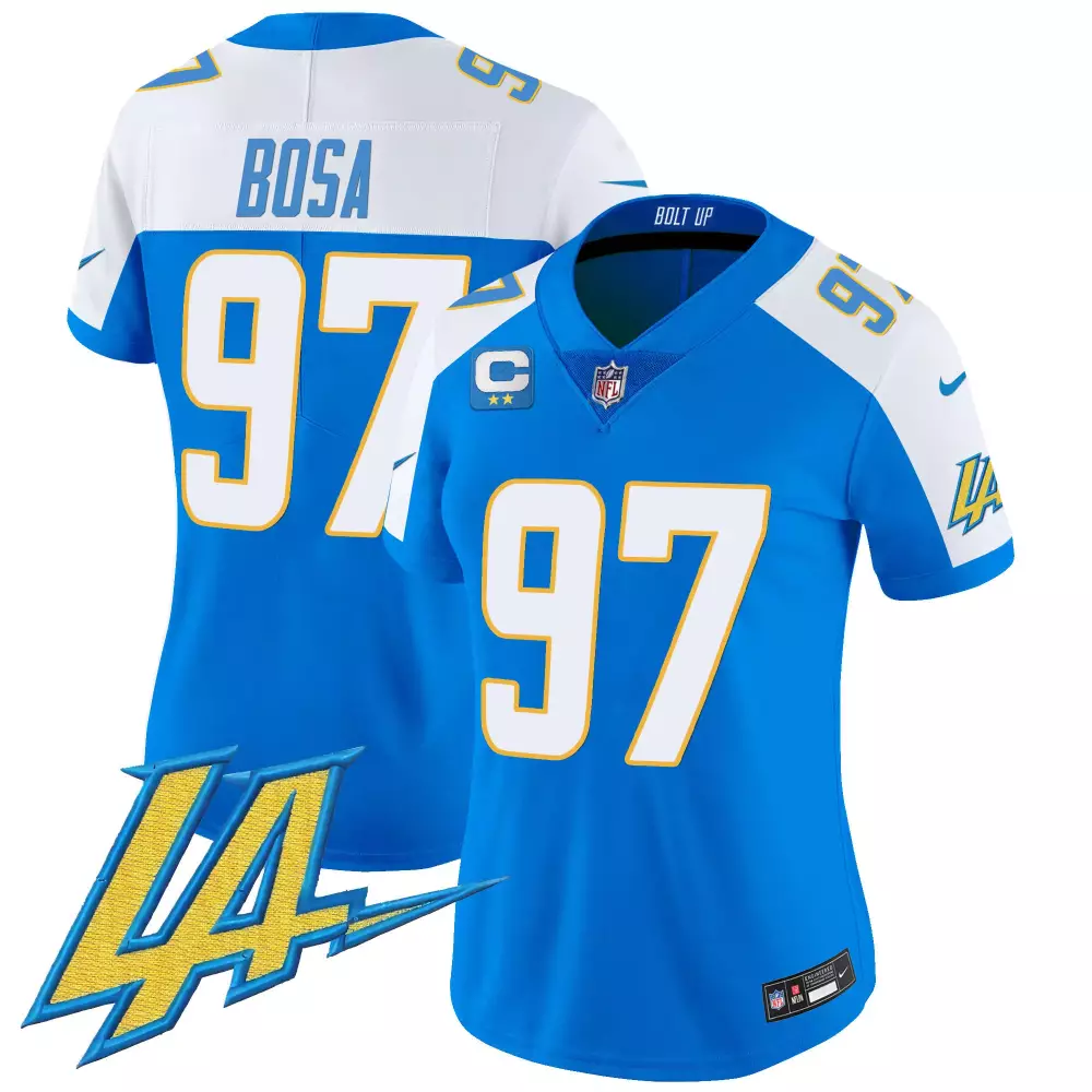 joey bosa black womens los angeles chargers vapor limited jersey v2 all stitched