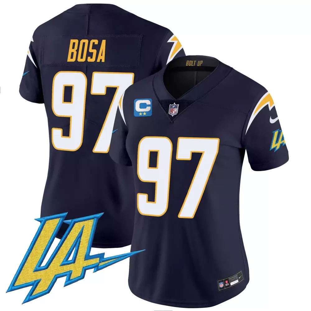 joey bosa black womens los angeles chargers vapor limited jersey v2 all stitched