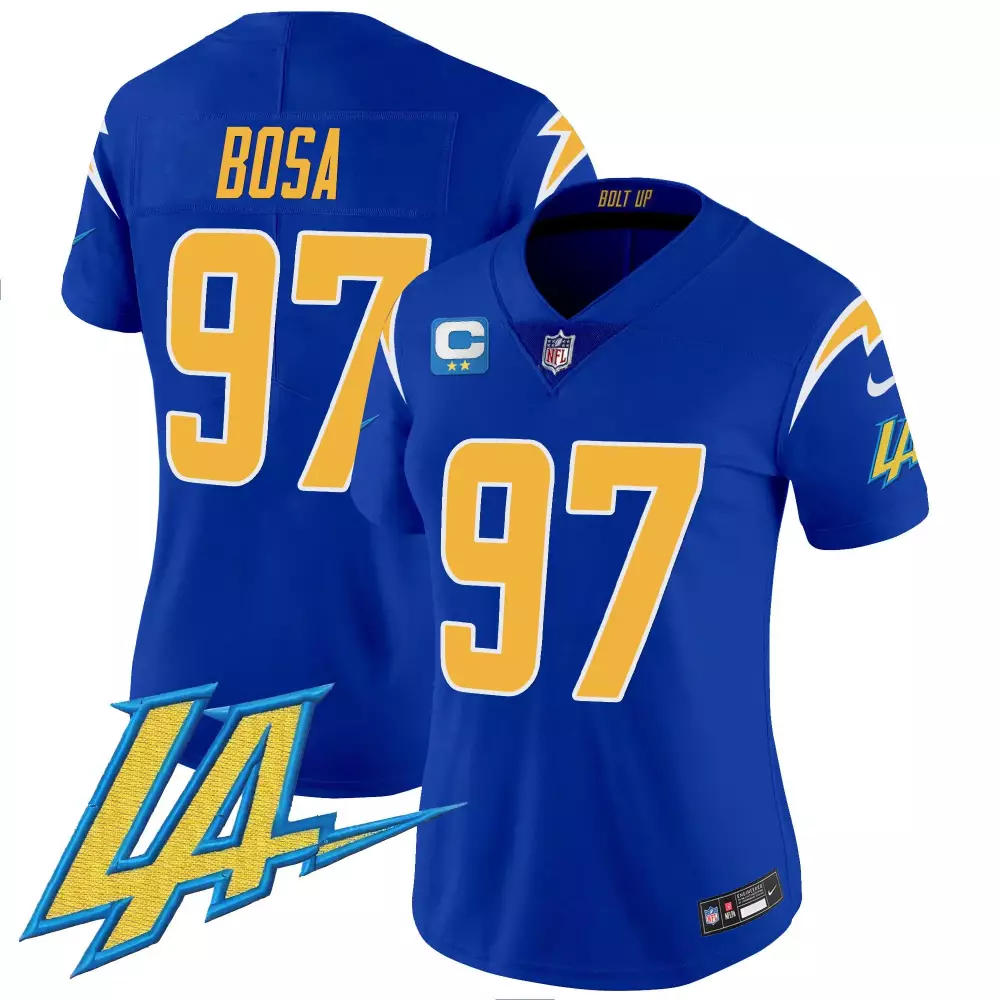 joey bosa powder blue mens los angeles chargers vapor limited jersey v2 all stitched